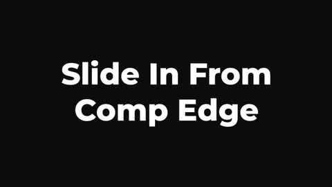 Slide In From Comp Edge — After Effects animate in preset preview