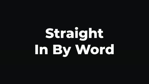 Straight In By Word — After Effects animate in preset preview