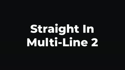 Straight In Multi-Line 2 — After Effects animate in preset preview