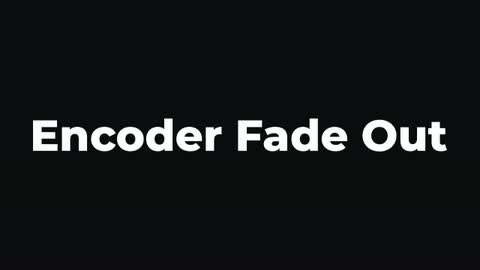 Encoder Fade Out — After Effects animate out preset preview