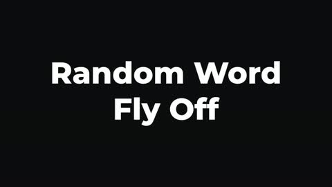 Random Word Fly Off — After Effects animate out preset preview