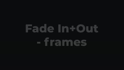 Fade In+Out - frames — After Effects behaviors preset preview