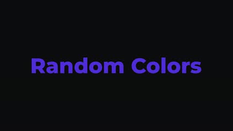 Random Colors — After Effects behaviors preset preview
