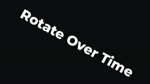 Rotate Over Time — After Effects behaviors preset preview