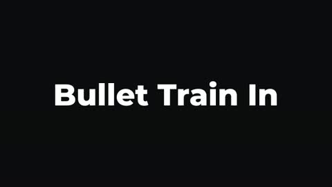 Bullet Train In — After Effects blurs preset preview