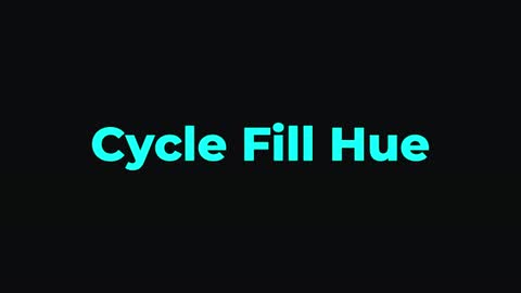 Cycle Fill Hue — After Effects fill and stroke preset preview