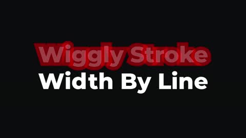 Wiggly Stroke Width By Line — After Effects fill and stroke preset preview