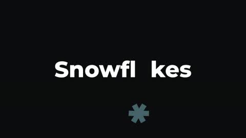 Snowflakes — After Effects graphical preset preview