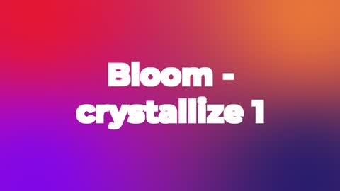 Bloom - crystallize 1 — After Effects creative preset preview
