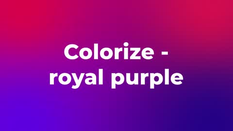 Colorize - royal purple — After Effects creative preset preview