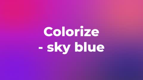 Colorize - sky blue — After Effects creative preset preview