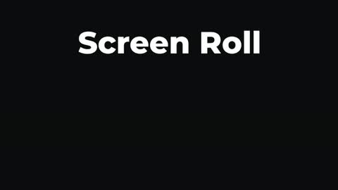 Screen Roll — After Effects mechanical preset preview