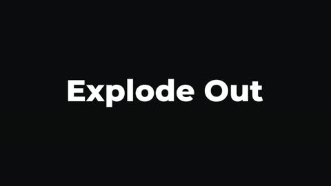 Explode Out — After Effects miscellaneous preset preview