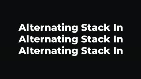 Alternating Stack In — After Effects multi-line preset preview