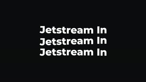 Jetstream In — After Effects multi-line preset preview