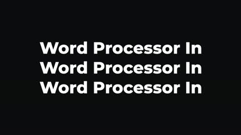 Word Processor In — After Effects multi-line preset preview