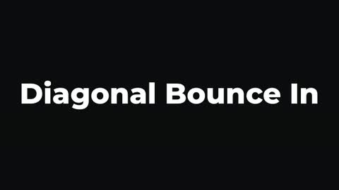 Diagonal Bounce In — After Effects organic preset preview