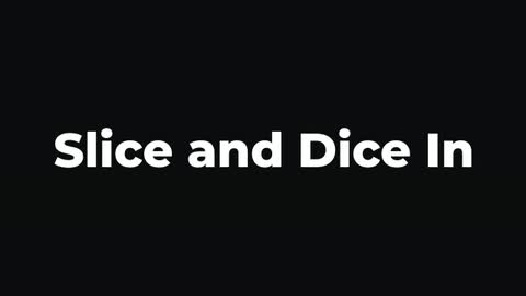 Slice and Dice In — After Effects organic preset preview