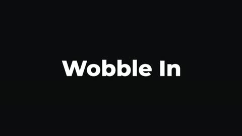 Wobble In — After Effects organic preset preview