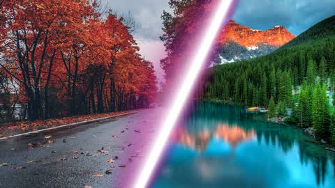 Neon Wipe — Premiere Pro video transition preview