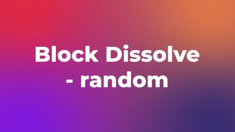 Block Dissolve - random — After Effects dissolves preset preview