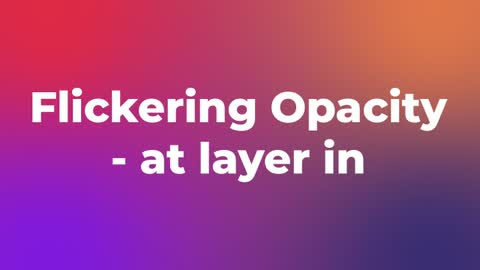 Flickering Opacity - at layer in — After Effects dissolves preset preview