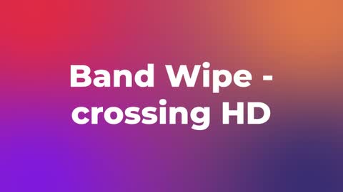 Band Wipe - crossing HD — After Effects wipes preset preview