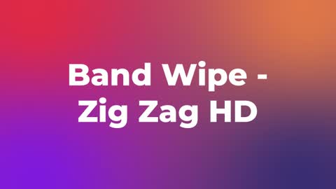 Band Wipe - Zig Zag HD — After Effects wipes preset preview